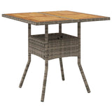 Garden Dining Set 5 pcs Grey Poly rattan 3334938