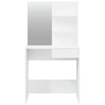 Dressing Table with Mirror White 74.5x40x141 cm 802804