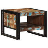 Coffee Table Multicolour 50x50x38 cm Solid Wood Reclaimed 4102714
