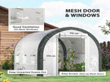 3 x 2 Walk-In Tunnel Greenhouse, with Accessories - White T3398P314770