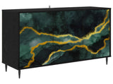 Sideboard WIJHE Black Oak 102 x 33 x 76 cm Engineered Wood 8006974