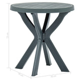 Bistro Table Green 70 cm Plastic 48797