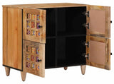 Sideboard with Storage Natural 60 x 33 x 75 cm Solid Mango Wood 4018286