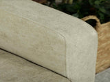 Two-Seater Velvet-Feel Sofa - Beige T3398P377881