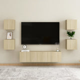 Bedside Cabinets 2 pcs Sonoma Oak 30.5x30x30 cm Engineered Wood 3079716