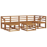 Outdoor Sofa Set 7 pcs Natural Solid Acacia Wood 3366687