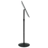 Pedestal Poster Stand Height Adjustable Silver A3 PVC and Steel 42020975