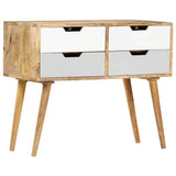 Sideboard Brown Solid Mango Wood 85x40x71 cm Storage Vintage 286241