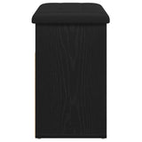 Storage Bench Black Oak 62 x 32 x 50 cm Engineered Wood 862990