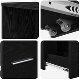 Bathroom Furniture Set Wall-mounted Black Oak 22 x 41 x 135 cm 871653