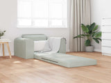 Folding Sofa Bed Light Grey 98 x 71 x 83 cm Velvet 42030503