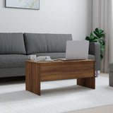 Coffee Table Brown Oak 102x50.5x46.5 cm Engineered Wood 819301