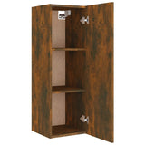 4 Piece TV Cabinet Set Smoked Oak Engineered Wood 3114203