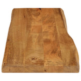 Table Top 110x40x2.5 cm Live Edge Solid Wood Mango 370757