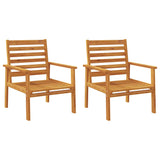 Garden Lounge Set Natural Wood Solid acacia wood Medium Durable 3211806