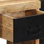 Bedside Cabinet 40x35x40 cm Solid Rough Wood Mango 4015949