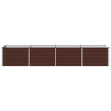 Raised Garden Bed Brown 320 x 80 x 55 cm cold-rolled steel 8006421