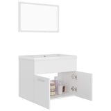 Bathroom Furniture Set White Engineered Wood 3070865