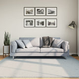 Rug HUARTE Short Pile Soft and Washable Blue 200x200 cm 375137