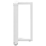 Dining Table Legs T-Shaped 2 pcs White 60x35x cm Steel 4013053