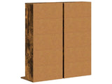 CD Cabinet 2 pcs Smoked Oak 33 x 23.5 x 97.5 cm Engineered Wood 8012699