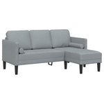 Sofa Set 2 pcs Light Grey 173 x 131 x 67 cm Fabric 3329252