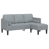 Sofa Set 2 pcs Light Grey 173 x 131 x 67 cm Fabric 3329252