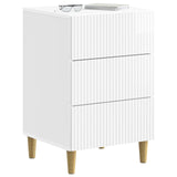 Bedside Cabinet with Drawer High Gloss White 43 x 41 x 66.5 cm 894559