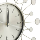 Wall Clock Silver 40 cm Metal 325165