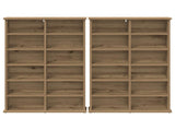 CD Cabinet 2 pcs Artisan Oak 60 x 17 x 92 cm Engineered Wood 8012745