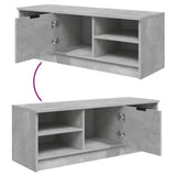TV Cabinet Concrete Grey 102x35.5x36.5 cm Engineered Wood 811371