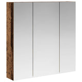 Bathroom Mirror Cabinet Old Wood 70 x 14.5 x 70 cm 889093