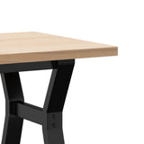 Coffee Table Y-Frame 100x50x45.5 cm Solid Wood Pine and Steel 3282776
