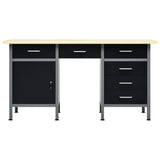 145347 Workbench Black 160x60x85 cm Steel