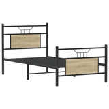 Bed Frame without Mattress Sonoma Oak 90x190 cm Single Engineered Wood 4106802