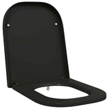 Toilet Seat Black 47.5 x 35 x 3.6 cm Duroplast 42002360