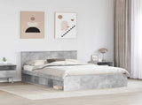 Bed Frame with Headboard Concerte 160 x 200 cm Engineered wood 3407853