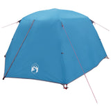 Backpacking Tent Blue 2-Person 185T Polyester with PU Coating 42017410