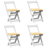 Dining Chairs Foldable 4 pcs Corona White Solid Wood Pine 4013436
