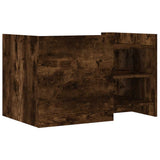 Coffee Table Smoked Oak 80x50x50 cm Engineered Wood 848357