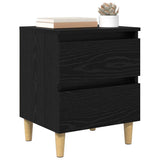 Bed Cabinets 2 pcs Black Oak 40 x 35 x 50 cm Engineered Wood 885673