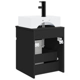 Wall-mounted Sink Vanity Black 39 x 41 x 62.5 cm 890573