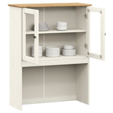 Dresser Top VIGO White 78x30x100 cm Solid Wood Pine 353206
