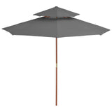 Parasol Anthracite Laminated bamboo, hardwood, polyester 44519