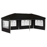 Pop-up Party Tent 575 x 289 x 245 cm Black 42019799