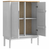 Sideboard FLORO White 70 x 30 x 70.5 cm Solid Pine Wood 42011248