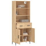 Highboard Sonoma Oak 69.5x34x180 cm Engineered Wood 3200516