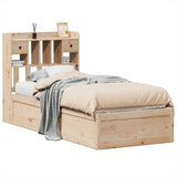 Bed Frame without Mattress 90x200 cm Solid Wood Pine 3323503