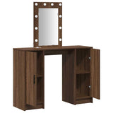 Dressing Table Brown 102 x 33 x 135 cm Engineered Wood 865187