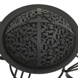 Fire Pit with Poker 49 cm Steel 360059